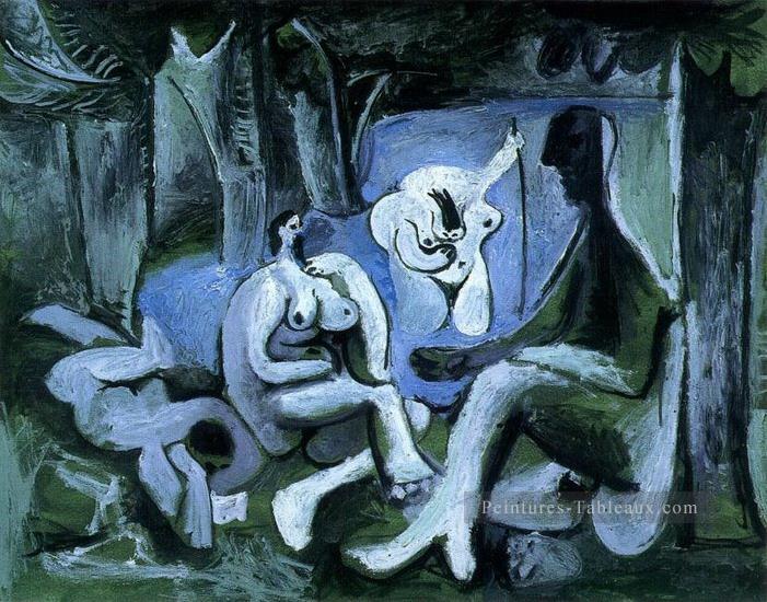 Déjeuner sur l’herbe après Manet 6 1961 cubisme Pablo Picasso Peintures à l'huile